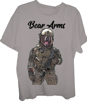 Bear Arms T-shirt-gun-assault rifle