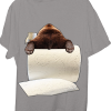 Bear resting-bear laying down-toilet paper, bear down