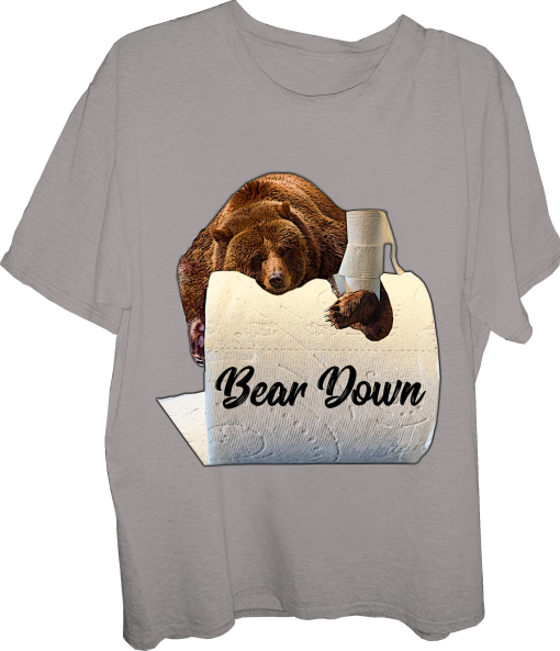 Bear resting-bear laying down-toilet paper, bear down