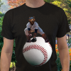 Bear baseball, Bear On Giant Baseballt t-shirt