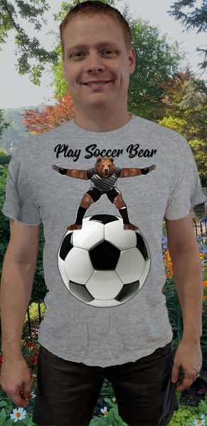 Play Soccer Bear -bear-Bear-Soccer-Soccer ball