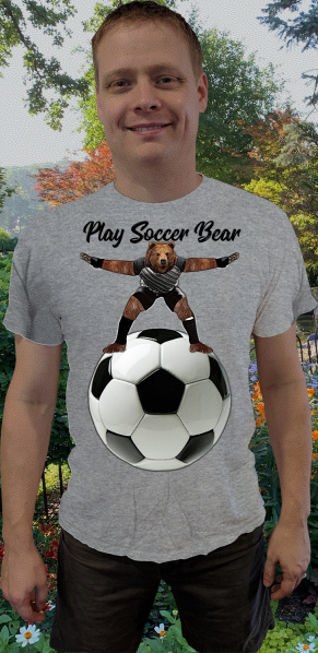 Play Soccer Bear -bear-Bear-Soccer-Soccer ball