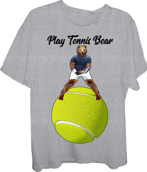 Bear-bear-Bear Tennis-Play Tennis Bear-Tennis-Tennis ball