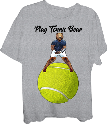 Bear-bear-Bear Tennis-Play Tennis Bear-Tennis-Tennis ball