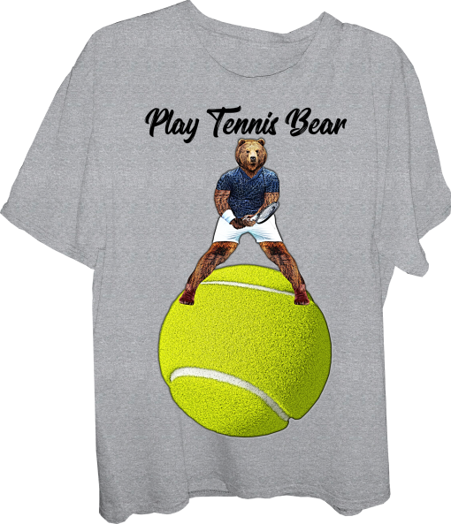 Bear-bear-Bear Tennis-Play Tennis Bear-Tennis-Tennis ball