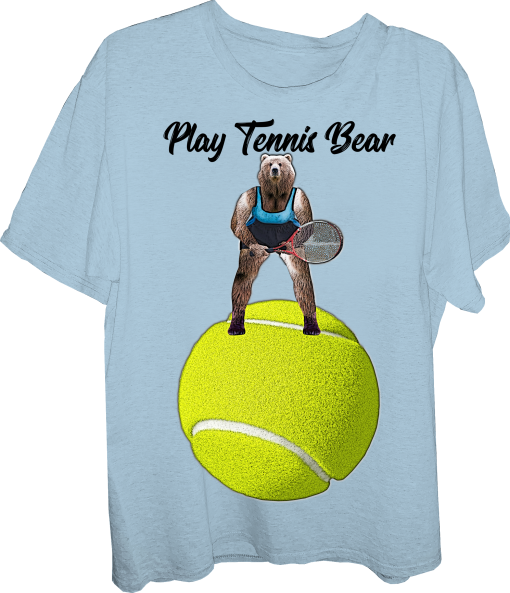 Bear -bear-Bear Tennis-Play Tennis Bear-Tennis-Tennis Ball-Womens