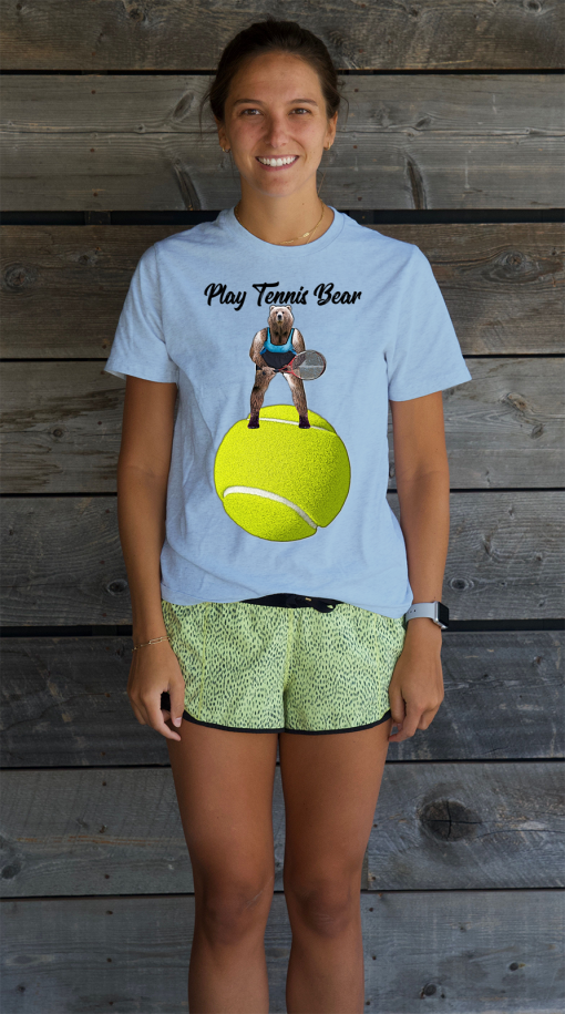 Bear-Bear-Tennis Bear-Play Tennis Bear-Tennis-Tennis Ball-Womens