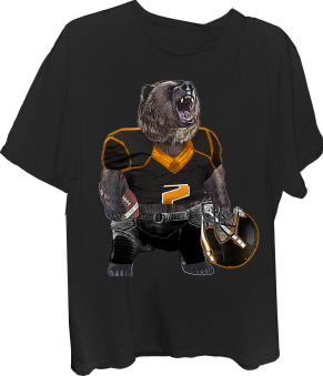Football Grizzly Bear